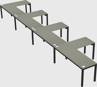 L-shaped desk
