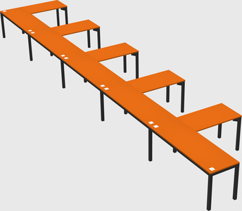L-shaped desk