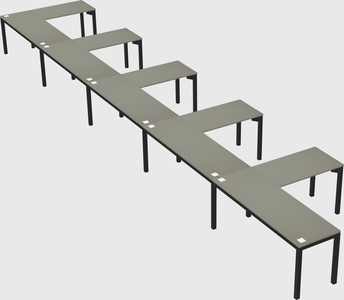 L-shaped desk