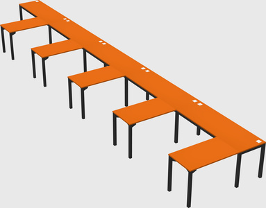 L-shaped desk
