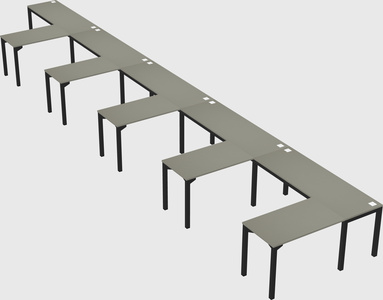 L-shaped desk