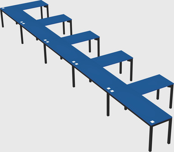 L-shaped desk
