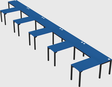 L-shaped desk