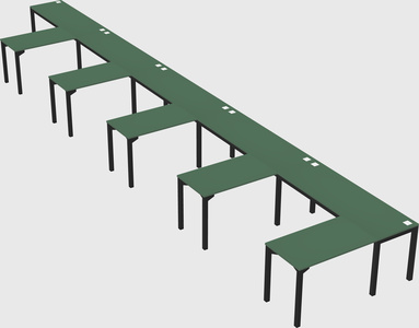 L-shaped desk