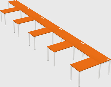 L-shaped desk