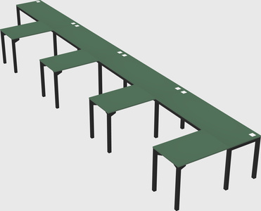 L-shaped desk