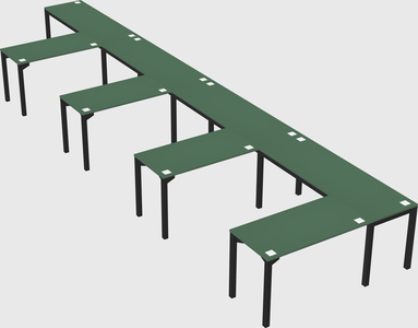 L-shaped desk