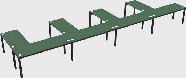 L-shaped desk