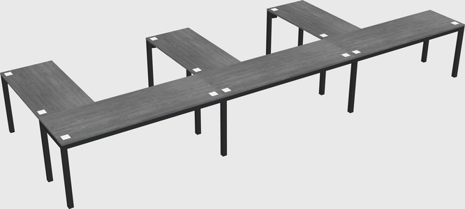 L-shaped desk