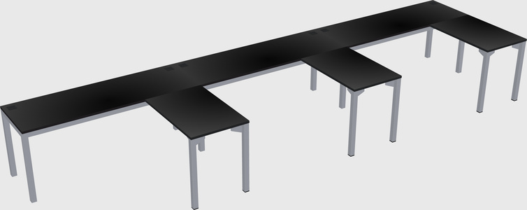 L-shaped desk