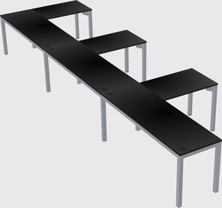 L-shaped desk