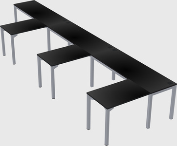 L-shaped desk