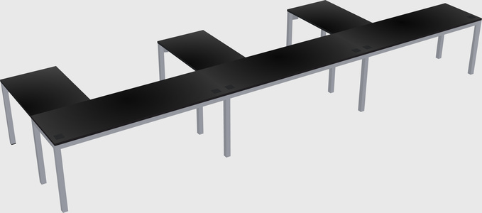 L-shaped desk