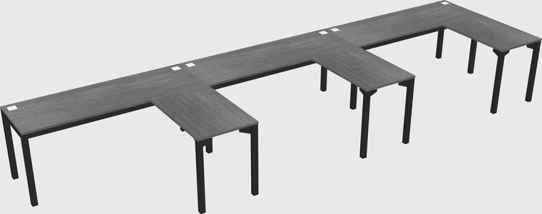 L-shaped desk