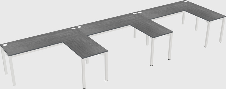 L-shaped desk
