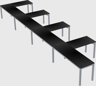 L-shaped desk