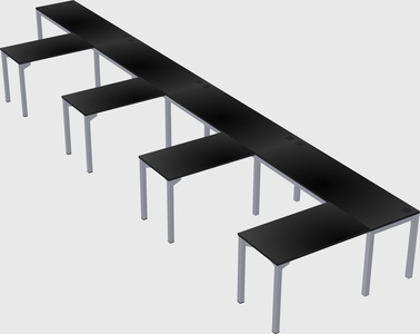 L-shaped desk