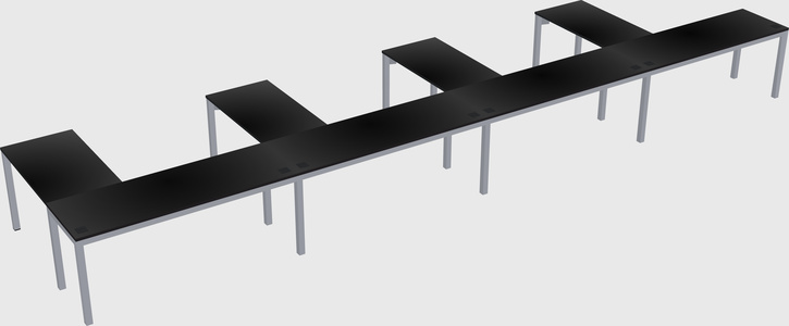 L-shaped desk
