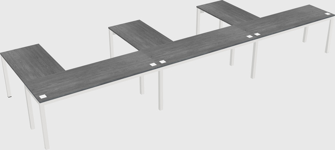L-shaped desk