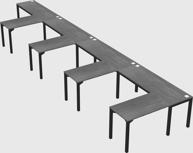 L-shaped desk