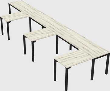 L-shaped desk
