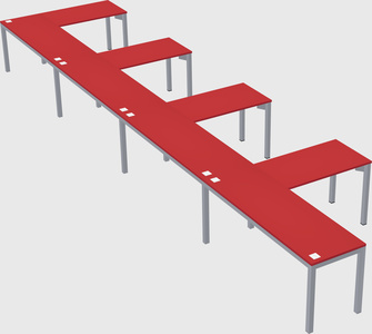 L-shaped desk