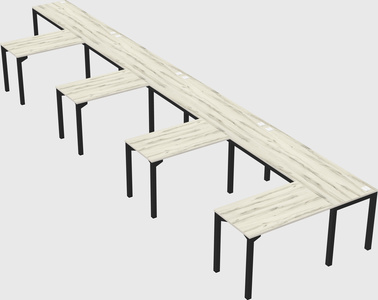 L-shaped desk