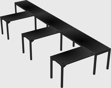 L-shaped desk