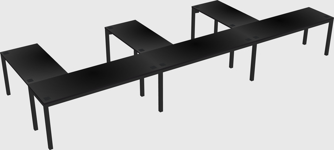 L-shaped desk