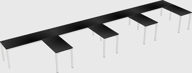 L-shaped desk