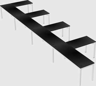 L-shaped desk