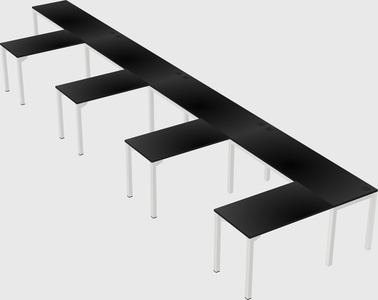 L-shaped desk