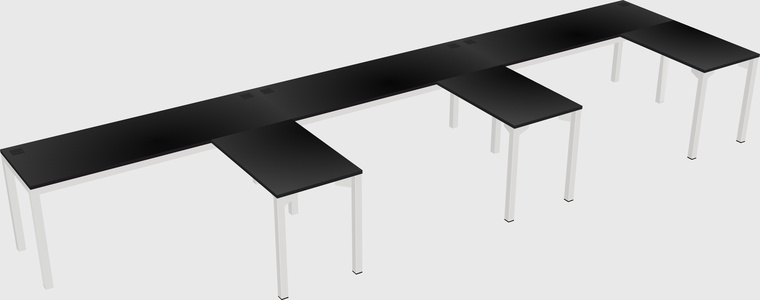 L-shaped desk