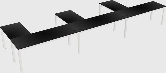 L-shaped desk