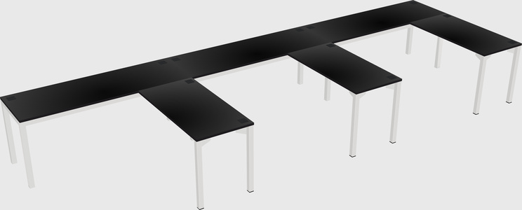 L-shaped desk