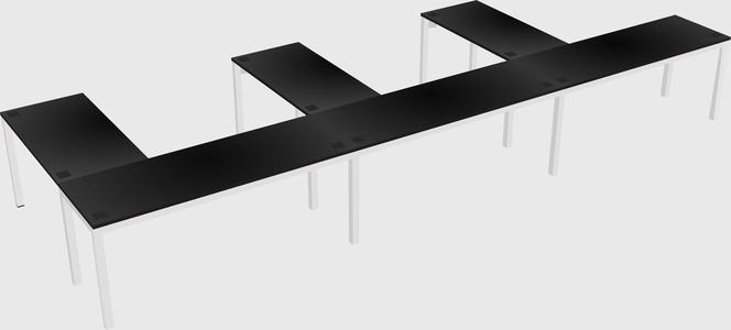 L-shaped desk