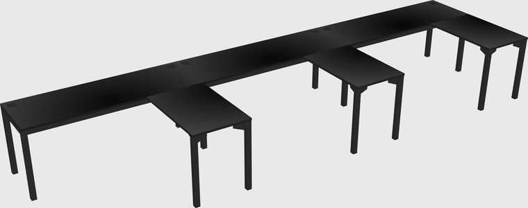 L-shaped desk
