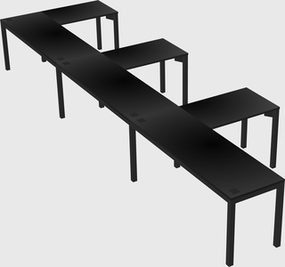 L-shaped desk