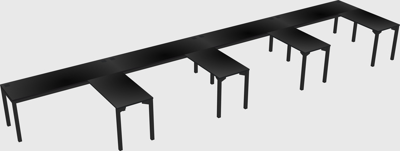 L-shaped desk