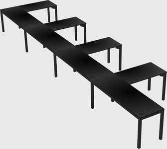 L-shaped desk