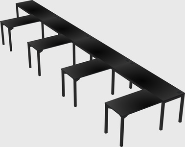L-shaped desk