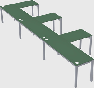 L-shaped desk