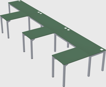L-shaped desk