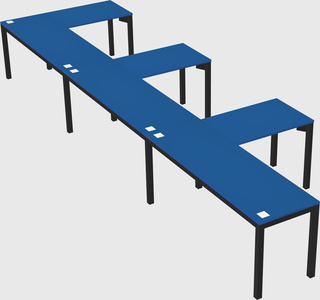 L-shaped desk