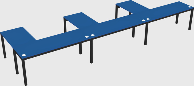 L-shaped desk