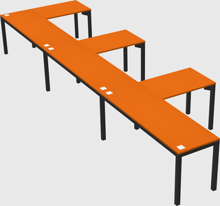 L-shaped desk