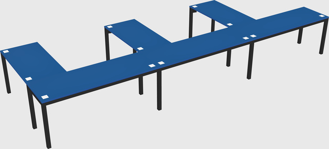 L-shaped desk