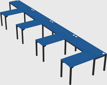 L-shaped desk