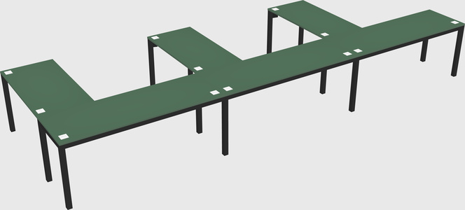 L-shaped desk