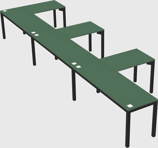 L-shaped desk